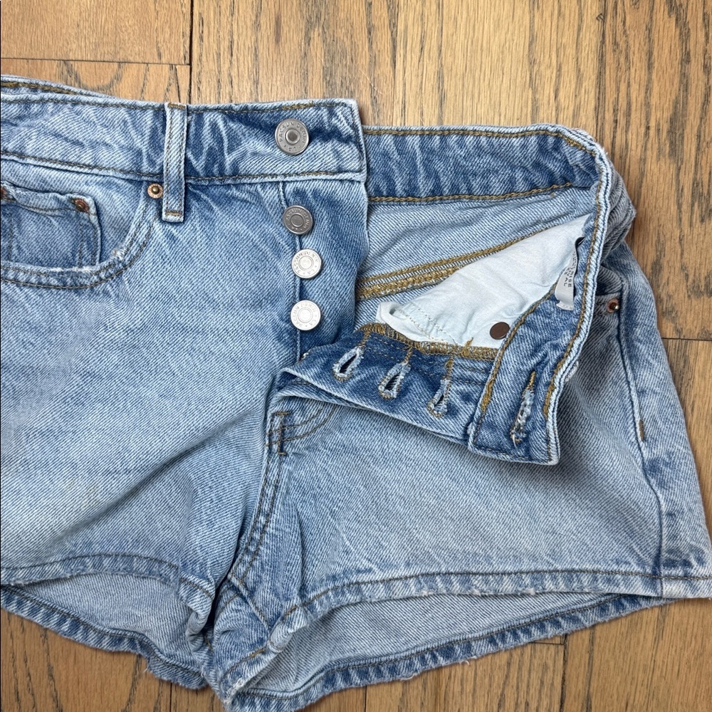 PacSun Women’s High Rise Festival Button Fly Denim Shorts Size 23 - Picture 9 of 15